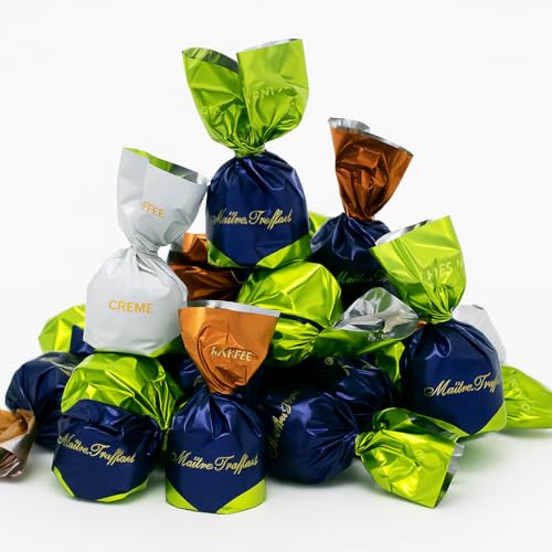 Maître Truffout Pralinen 1 kg – Zartschmelzende Vollmilchschokolade in Großpackung – Perfekter Schoko‑Vorrat zum Teilen, für Büro, Gäste & Naschmomente