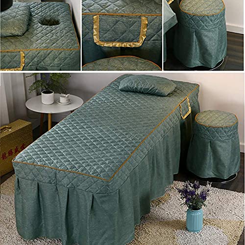 XKun high-end luxe schoonheidssalon bed cover vierdelige schoonheid body massage bed jurk combinatie 80x190cm (31x75in) - Image 4