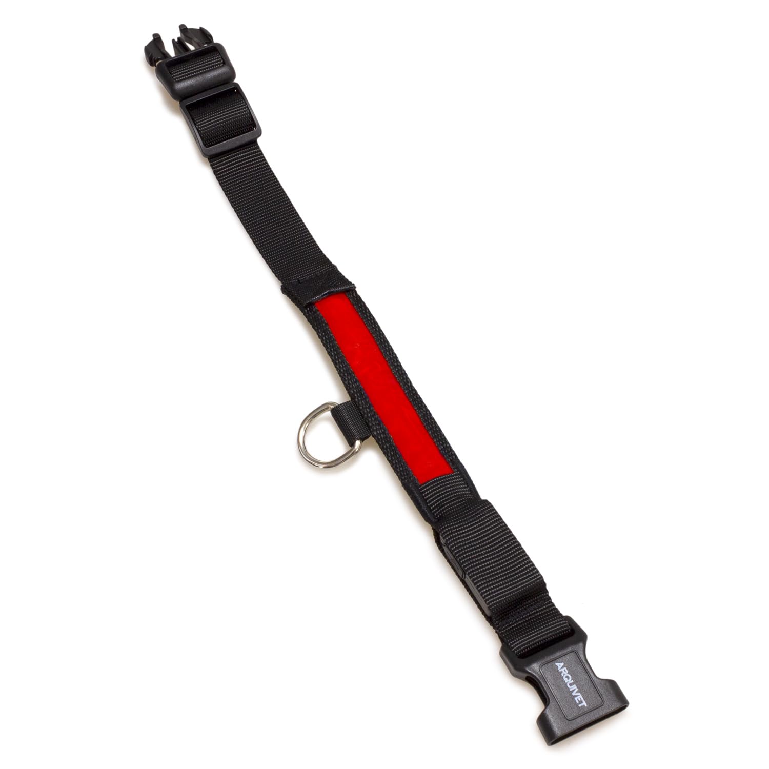 Arquivet Czerwony LED Obroża dla psa - Wielkosc M 38-50cm/2,5 cm