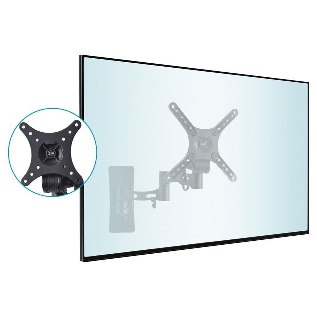 TM Electron Soporte articulado 2 Brazos 10" a 32" (200x200) 20kg, Negro