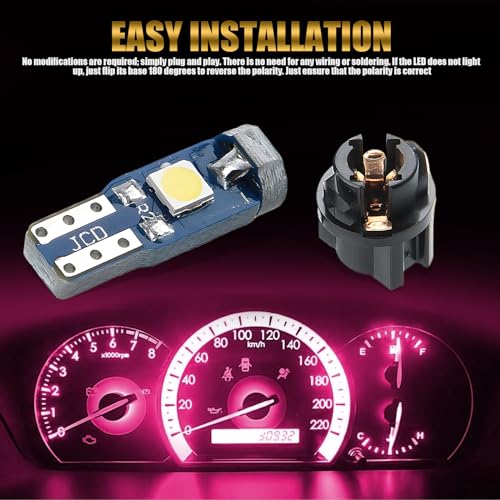 Yumfugu-Pack-20-T5-LED-Car-Dashboard-Lights-3030-3SMD-Light-Bulb-Replacement-with-Twist-Lock-Socket-LED-Bulb-for-Car-Instrument-Cluster-Dashboard-Panel-Gauge-Indicator-Purple