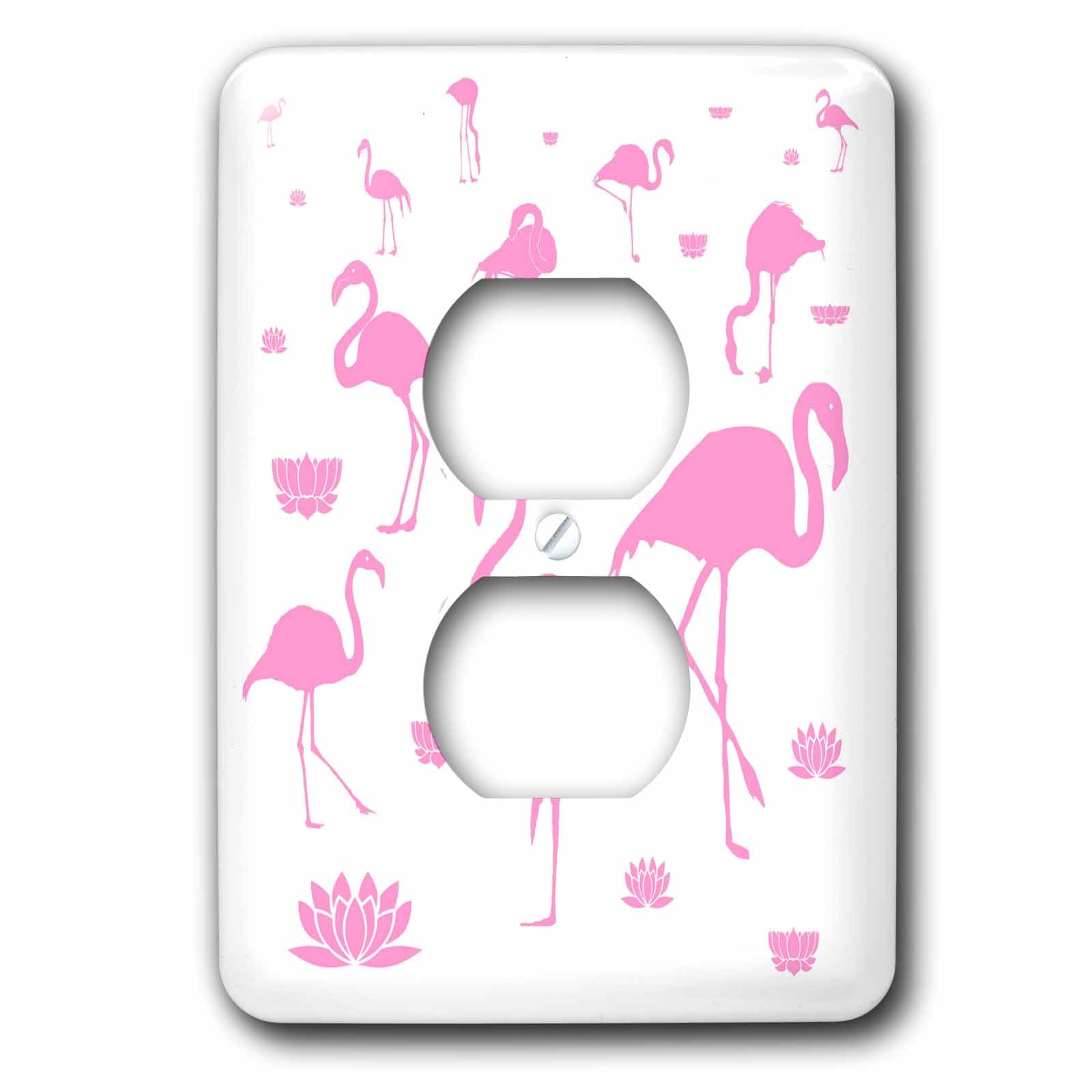 Couvercle de prise de courant flamant rose 3dRose LSP_273953_6 design