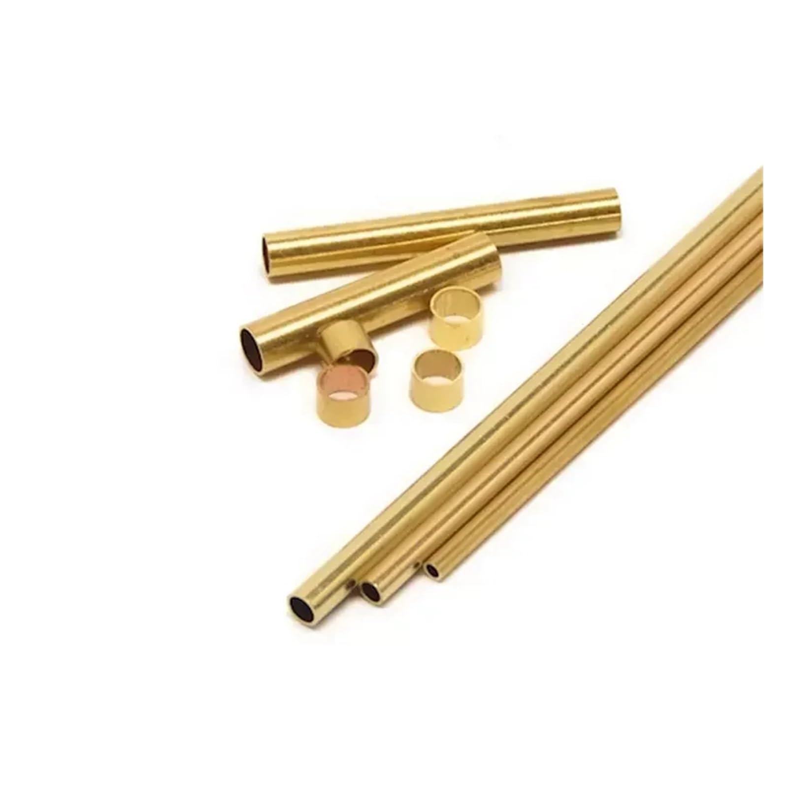 1Pc Tubo di Rame In Ottone 2mm Spessore Della Parete Del 300/500mm Lunghezza Dritto Diametro Esterno Modellazione Asta taglio FAI DA TE