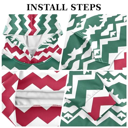 Kids Hoodies Sweaters Christmas Xmas Trees Hooded Sweatshirts with Big Pockets for Boys Girls B04003073