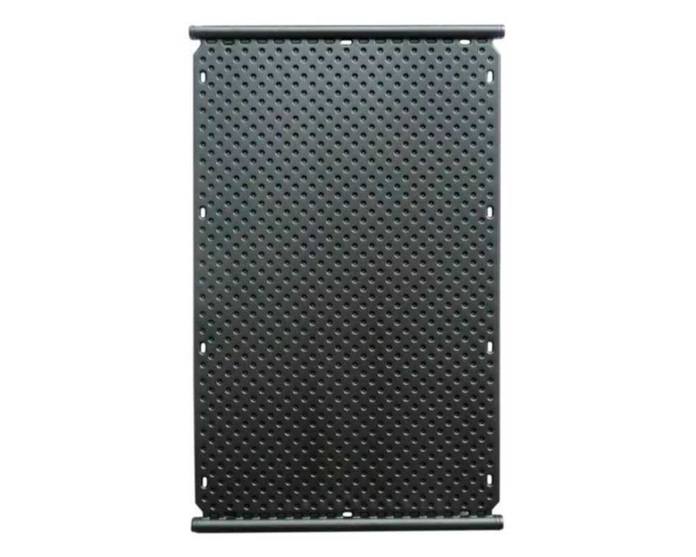 Pool Schwimmbad OKU-Absorber F1002, schwarz mit 4 Anschlussstutzen, d 38 mm und beidseitig integriertem Sammelrohr d=40 mm, Abmessung 1320 x 820 mm