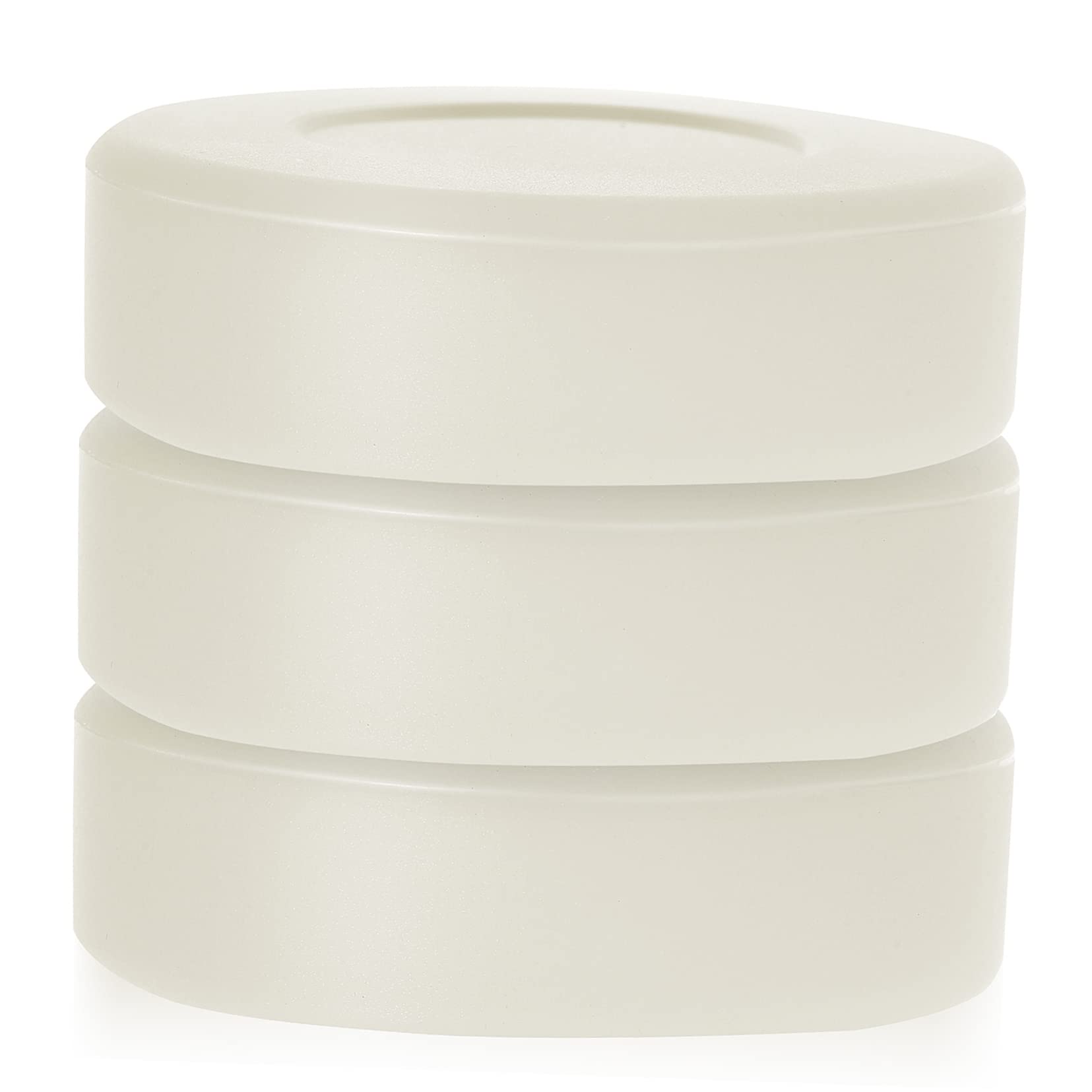 Mikikit Ice Hockey Pucks Lights 3 Pack Luminous Hockey Pucks Small Portable Made of PVC Enhance in Roller Hockey Games