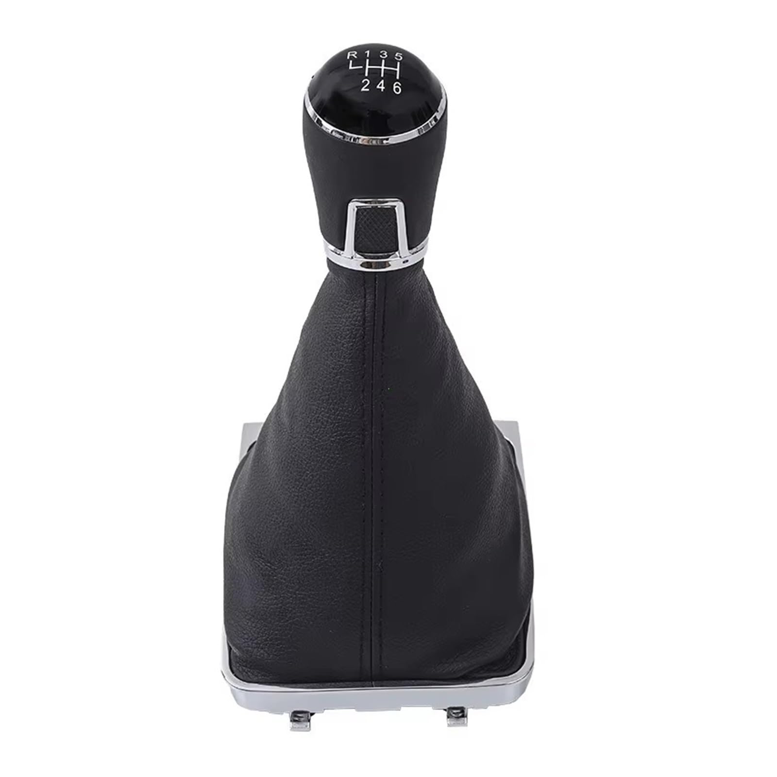 CQRBNE Car Gear Lever Knob 3AA711113A for VW for Passat B7 2011 2012 2013 2014 2015 5 6speed Car Gear Shift Knob with Black Leather Boot Gear Shift Knob Handle(6 Speed)