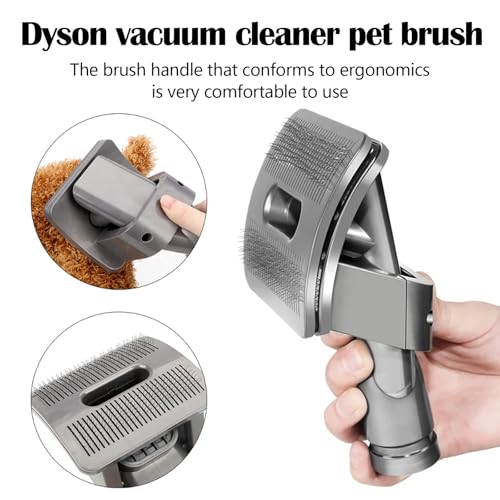 Hundebürste für Dyson V15 V12 V11 V10 V8 V7, Staubsauger Zubehör für Dyson Tierhaarbürste für Dyson Staubsauger Hund Tierhaarbürste Aufsatz mit Verlängerungsschlauch und Adapter Schalter