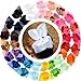 Big Large Hair Bows Girls 20 PCS 8" Strong Metal Alligator Clips Bow Clips Hair Accessories For Women Girls Kids