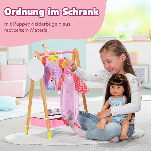 BABY born 5 Puppenkleiderbügel - Recyceltes Material - Hochwertiges Puppenzubehör - Zubehör geeignet für Puppen der Größe 43 cm