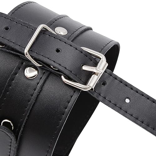 WOPOLIUE Bondage Leder Fußfesseln Fuß Fesseln mit Zehen Fessel Fußfesseln Erotik Zehen Fesseln Zehenmanschetten Verstellbare Sklaven Fetisch Sexspielzeug für Paare Frauen und Männer Extrem – Bild 7