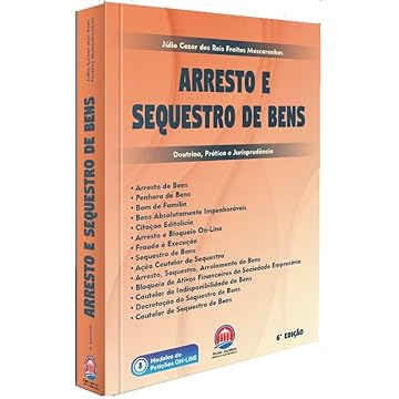 Capa do livro Arresto e Sequestro de Bens