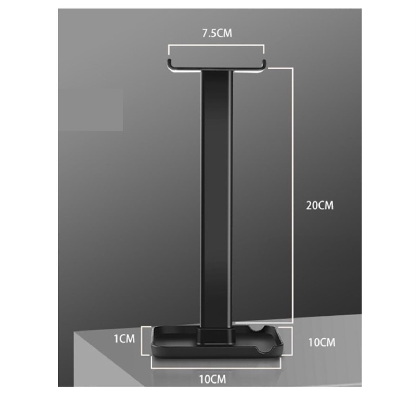 MRKU Supporto per Cuffie, Gancio per Cuffie, Supporto da scrivania, Design Universale Rimovibile, Display Rimovibile