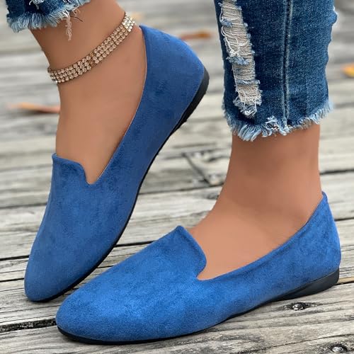 Women's Ballet Flats Slip On Shoes Dressy Comfortable Pointed Toe Walking Flats for Women Ballet Flat Shoe Non-Slip Ballerina Loafer Business Casual Office Work Dress Dance Shoes2