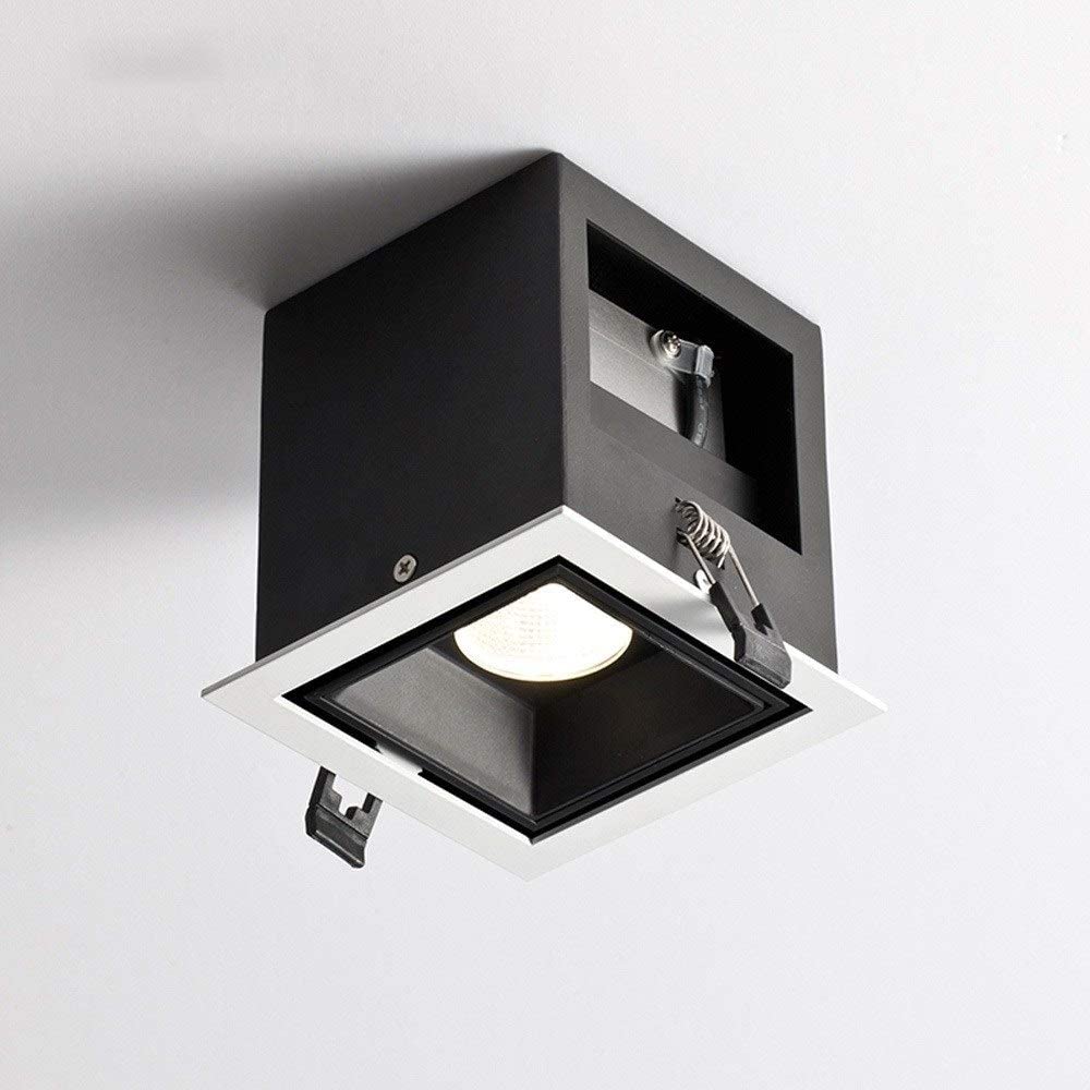 Downlight encastré carré aluminium 6W pour éclairage intérieur de maison