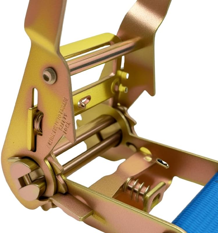 8 Pack E-Track Ratchet Straps 2''x 15ft 4400lb Break Strength 1466lb WLL Heavy Duty Tie Down Straps Polyester Webbing & Spring Fitting & Ratchets for Truck,Trailer,Cargo,Motorcycle,Furniture,Tire - Image 9