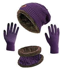 _Hat+scarf+gloves (Purple)