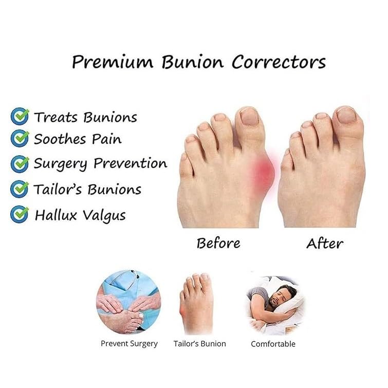 CLSQLXYJZC Men Leather Slip-On Fashion Split Toe Bunion Corrector Sandals with Arch Support, Father's Day Summer Beach Ring Toe Walking Orthopedic Flip Flops, for Big Toes Bent Toes and Pain Relief3