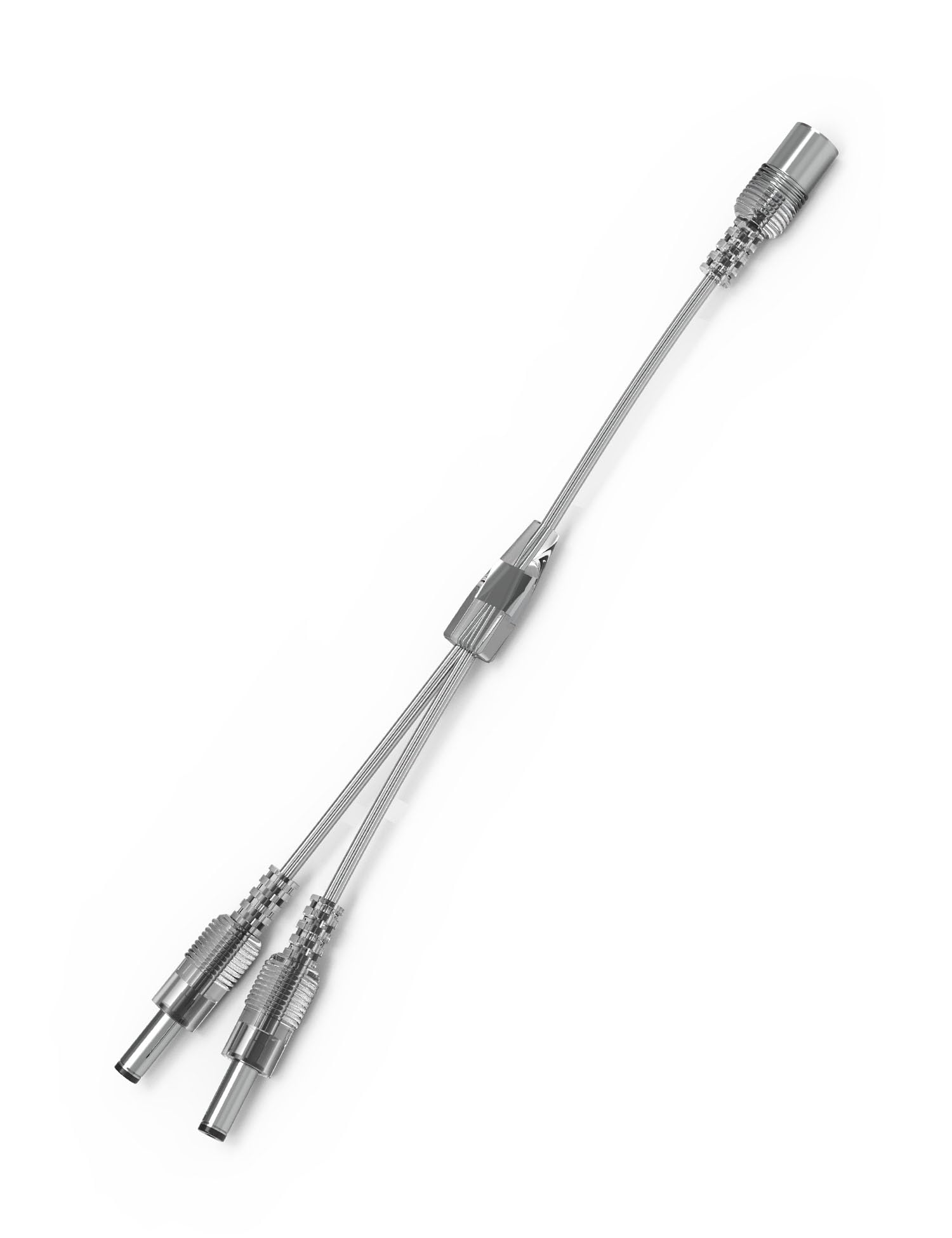 EBD 2 Way Splitter 1 Female to 2 Male Transparent Splitter