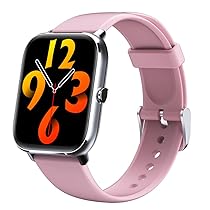 MICROFIT Smart Watch with Built in Oximeter (Blood Oxygen Function ) and Body temprature Function 1.69′ HD Display with Sleep and Heart Rate Monitor (Pink), Medium (SWB001 OxyThermo)