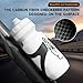 Bike Water Bottle Holder Plastic Carbon Fiber Water Bottle Cage Cages for Road Bikes Mountain Bicycle Water Bottle Cage Drink Cup Holder, 2 Pack - Black