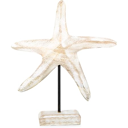Seestern Deko Figur 18cm - Metall & Holz Maritime Dekoration