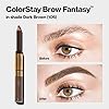 Revlon-Brow-Fantasy-Pencil-Gel-by-ColorStay-Dark-Brown Revlon Eyebrow Gel & Pencil, ColorStay Brow Fantasy 2-in-1 Eye Makeup, Longwearing with Precision Tip, 106 Dark Brown, 0.04 Oz