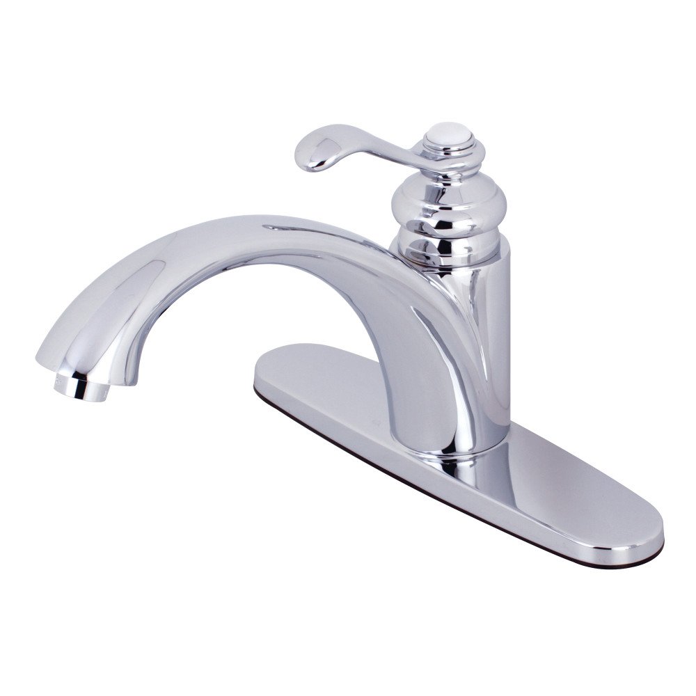 Robinet de cuisine laiton poli Kingston KS6571TPLLS mitigeur chromé