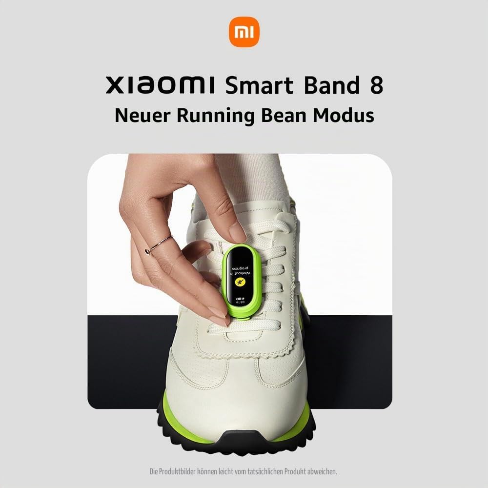 XIAOMI Smart Band 8 Fitness Tracker, 1.62 Inch AMOLED Display, 16 Days Battery Life, 5ATM, SpO2 Tracking, Sleep and Pulse Monitoring, 150+ Training Modes, Pedometer, Graphite Black