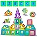 Produktbild CMaster 128 Pcs Magnetische Bausteine Set Magnete Bauklötze Konstruktion Blöcke Bausatz Pädagogisches Spielzeug Set Kreative Spielzeuge für Kinder ab 3 Jahren Tolles