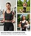 Nirlon U Tank Sports Bra for Women – Scoop Neck Workout Top with Built-in Cups – Ideal for Yoga, Gym & All-Day Comfort Wear (Black, 4)