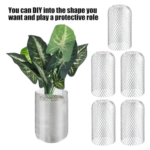 SPORTARC Aluminium-Dachrinnenschutz-Rolle, 6,1 m Dachrinnenschutz, Regenrinnenschutz, Netz zum Blockieren von Blättern, Zweigen und Schmutz (12,7 cm)