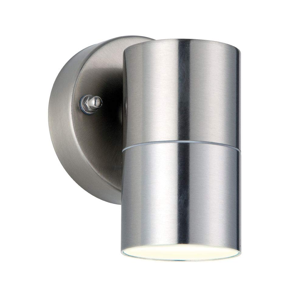 Luceco Stainless Steel Exterior Decorative Gu10 Fixed Down Wall Light - Ip44
