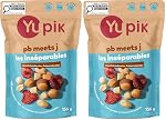 Yupik PB Meets J Mélanger, 136 g, croustillant & Snack doux, beurre d'arachide & Jelly, mélange d'arachides, fraises séchées, tasses de chocolat au beurre d'acajou & Cookies pour le pain court, mélange de sentiers doux, collations de fête