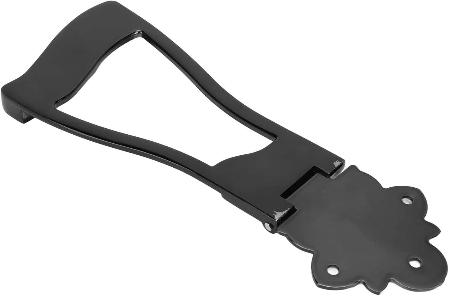 6 String Guitar Tailpiece,Jazz Guitar Bridge Tailpiece,Metal Trapeze Part for Replacement(Black)