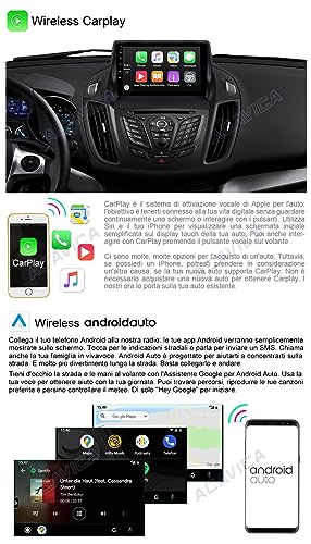 ACAVICA Android 12 2+32GB Autoradio 9 Pollici Car