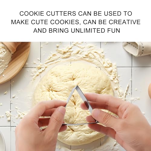 Psyqtsuary 594364_1_26W7CKGP 5Pcs Triangle Cookie Cutter Set Triangle Geometric Cookie Cutters Shapes Geometric Cookie Cutters Shapes Molds Stainless Steel Biscuit Cutters thumb #4