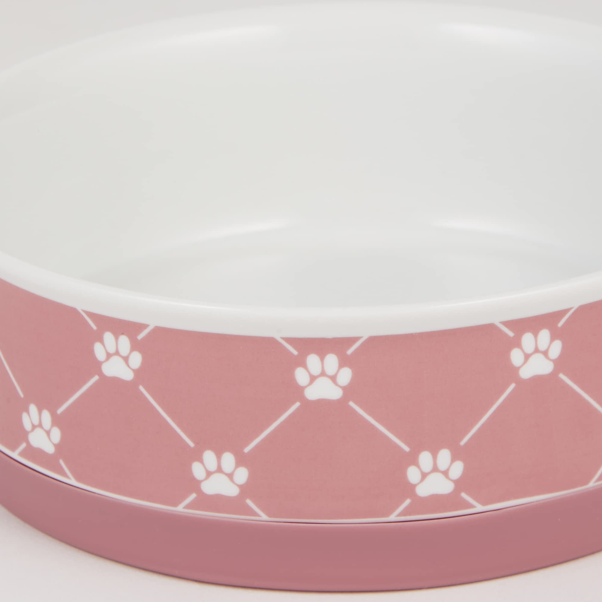 Bone Dry Traliccio in ceramica per animali domestici, set medio, 6 x 2, rosa, 2 pezzi