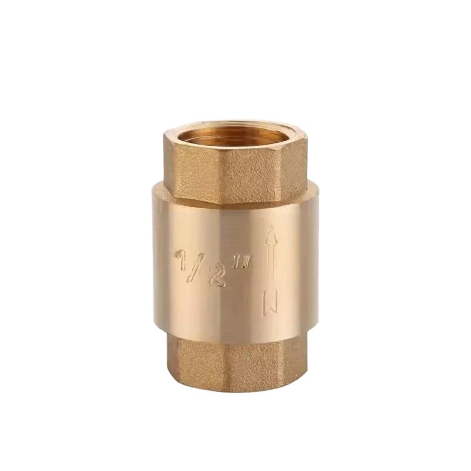 Uyzndkvsi Women's Bsp1i2 1/2" 3/4" 1" Brass Vertical Lift Spring Check Valve 1-Way Non-Return Valve(Bsp1i2 )