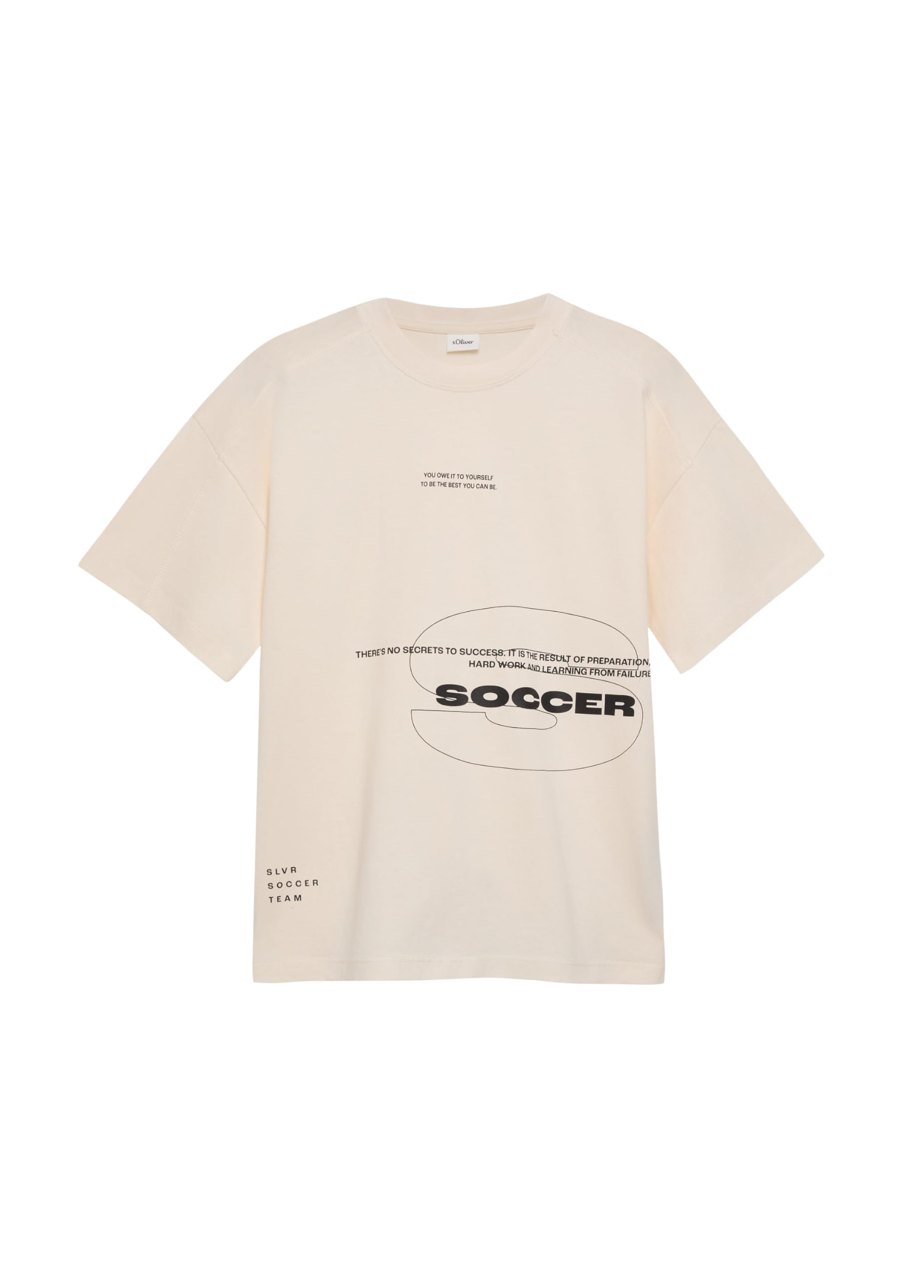 s.Oliver Jungen Oversize T-Shirt mit Frontprint und Nahtdetail T-Shirt mit Frontprint (1er Pack)