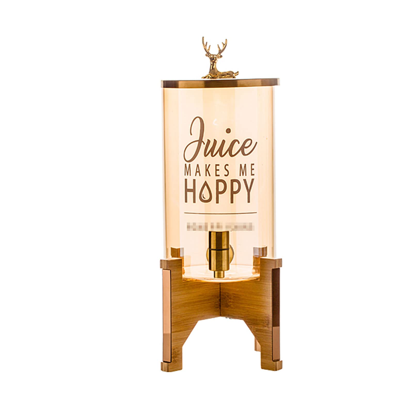 AYCDL Beverage Dispenser Stainless Steel Spigot & Bamboo Stand Leakproof Drink Dispenser Decorative Water Dispenser for Sun Tea for Making Juices