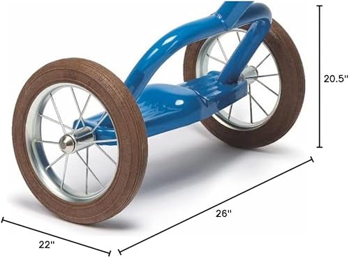 Miniatura 4 de Italtrike Spoke Triciclo grande de 16 pulgadas para exteriores con cesta para niños pequeños y niños, ingeniería superior, fuerte y duradero,