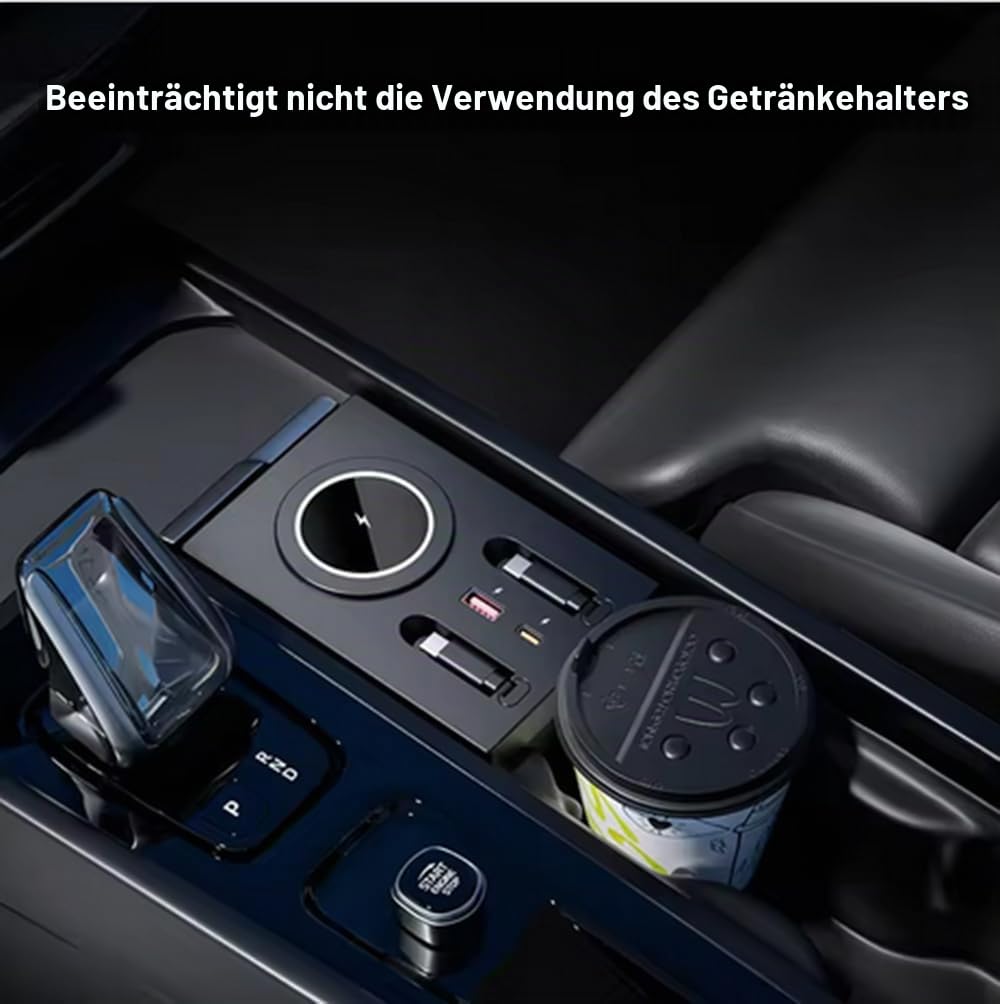 Joysoy 135 W kabelloses Handy-Ladegerät für Volvo XC90 S90 V90 XC60 S60 Handy-Ladepad