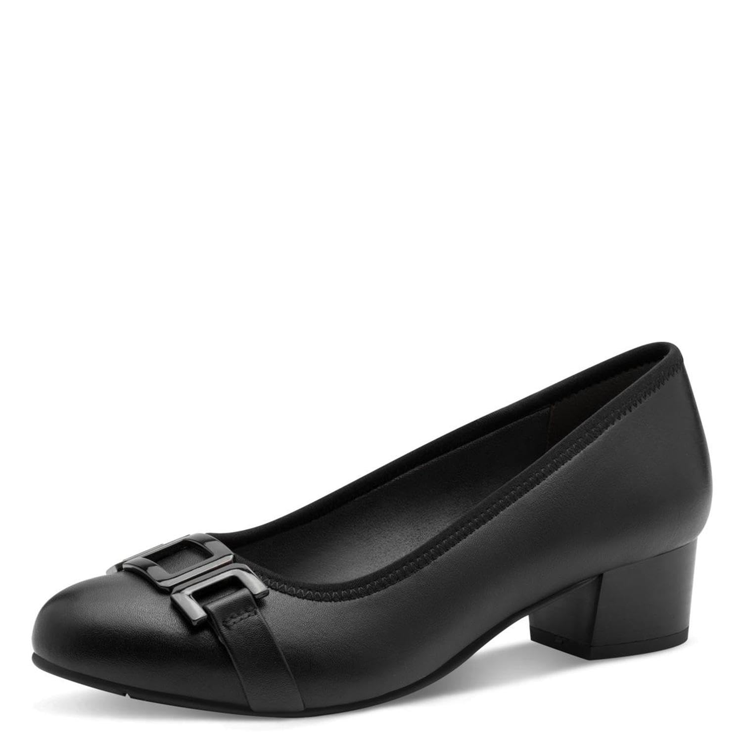 Jana Women’s Pumps Low Heel Vegan, Black, 6,5 UK