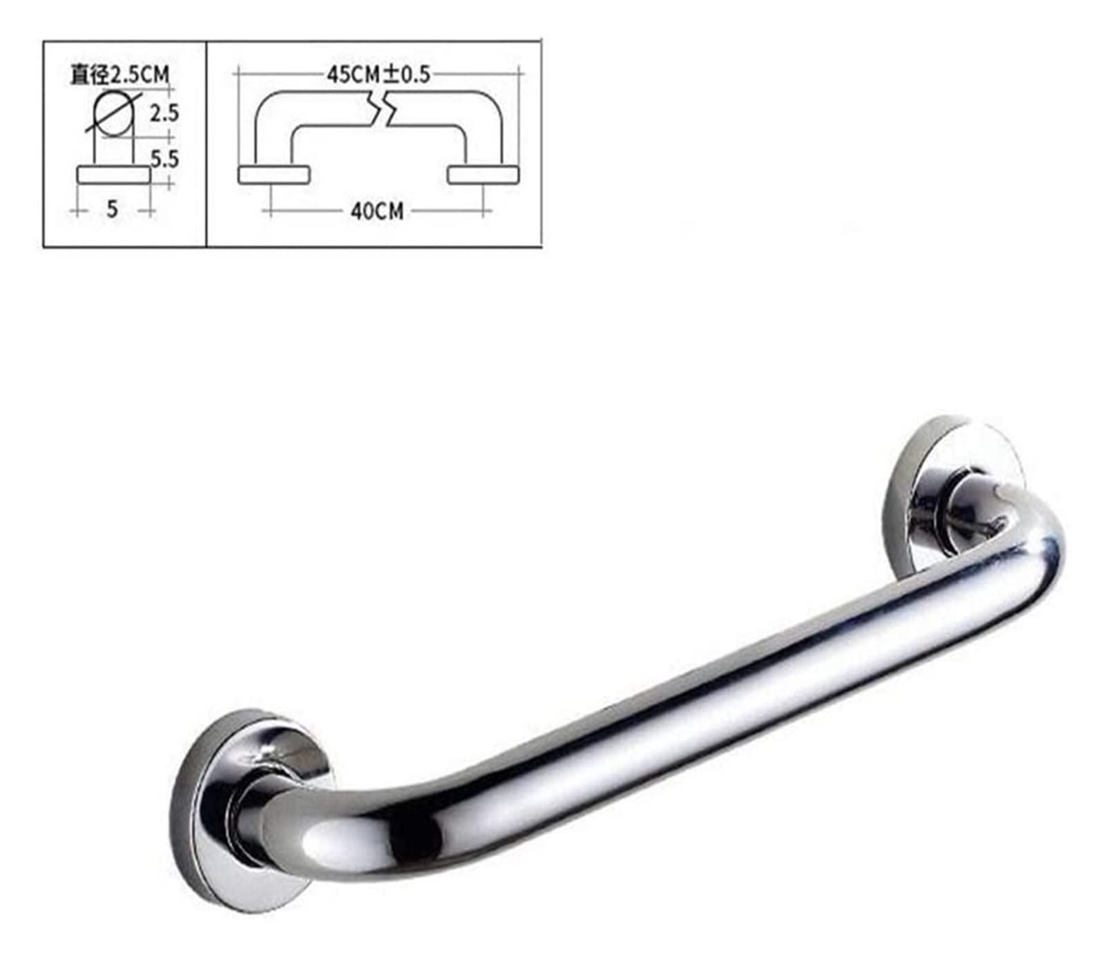 Baño para Agarraderas Pasamanos de seguridad, pasamanos de acero inoxidable cromado, asideros de barra, pasamanos for el cuidado del hogar