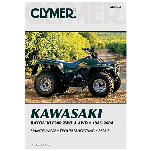 Clymer Repair Manuals for Kawasaki BAYOU 300 2X4 1986-2004