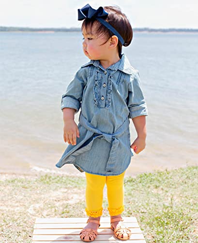 Rufflebutts Girls Footless Ruffle Tights - Yellow - 2T-4T #TOP1