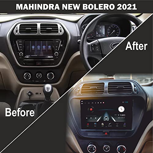 Image of 9 Inches Advanced Car Radio Receiver Android System for Mahindra New Bolero 2021 with 2GB /32GB RAM & ROM, Gorilla Glass /Full HD Display /WiFi /GPS /SWC and HD Parking Camera