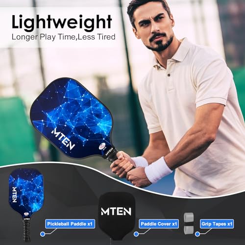 Image of MTEN Pickleball Paddles Set of 2 /4 /1, USAPA Approved Fiberglass Rackets