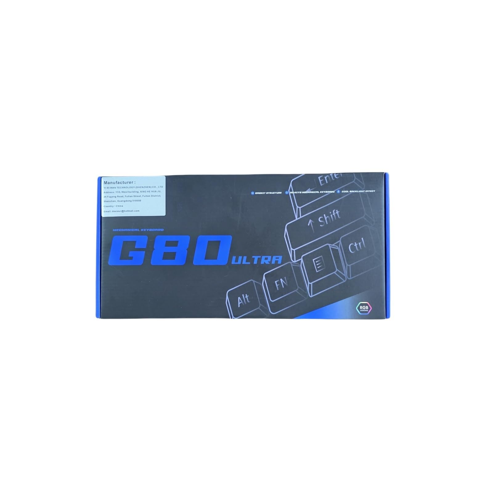 EMEBAY Bezprzewodowa mechaniczna klawiatura do gier, 75 procent 80 klawiszy, podświetlana uszczelka RGB, układ Turcja i UK, 4000 mAh 2,4 G/USB-C/BT, wymienna klawiatura mechaniczna, fajny efekt